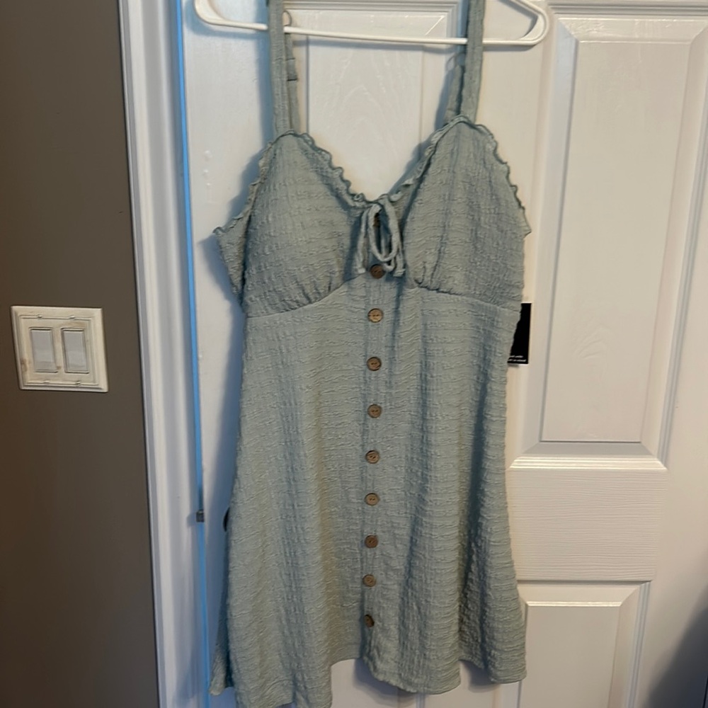 No boundaries teal dress